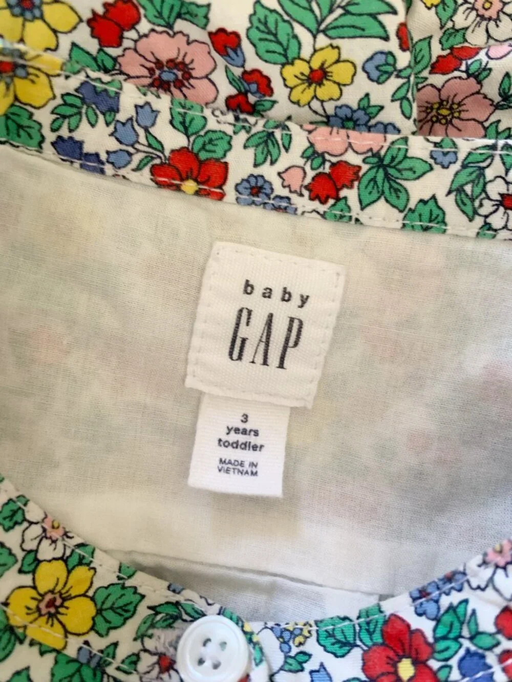 Baby Gap Floral Dress • 3 Years